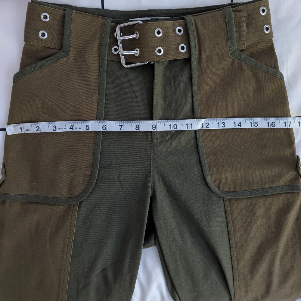 10 Crosby Derek Lam Two-Tone Cargo Pants - Picture 9 of 10